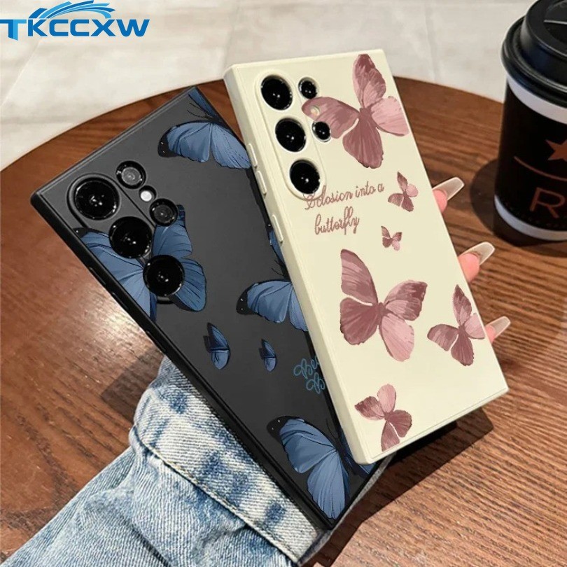 Vintage โรแมนติกผีเสื้อเคสโทรศัพท์สําหรับVivo Y58 Y18S Y28S X100 X90 X70 X60 X50 Pro IQOO Z7 Z7X V15