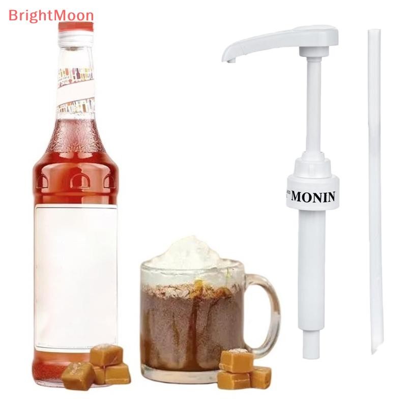 Brightmoon ปั๊มสบู่ปั๊มน้ําเชื่อมสีดํา Liquid Dispenser สําหรับน้ําเชื่อม 5/10ML ขวดน้ําน้ําผลไม้ปั๊ม DIY เครื่องจ่ายสบู่ปั๊ม Nice