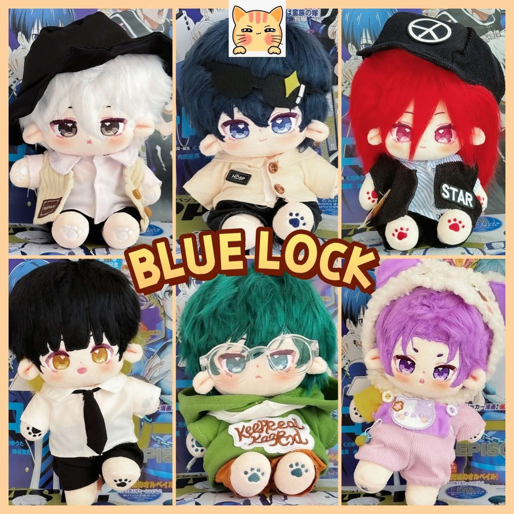 Bct Blue Lock Kawaii ตุ๊กตาผ้าฝ้าย Bachira MeguruIsagi YoichiRin ItoshiNagi Seishiro ของเล่นตุ๊กตาตุ๊กตาสัตว์อะนิเมะพัดลมของขวัญเด็ก Plushie ของขวัญวันเกิดคริสต์มาสของขวัญ
