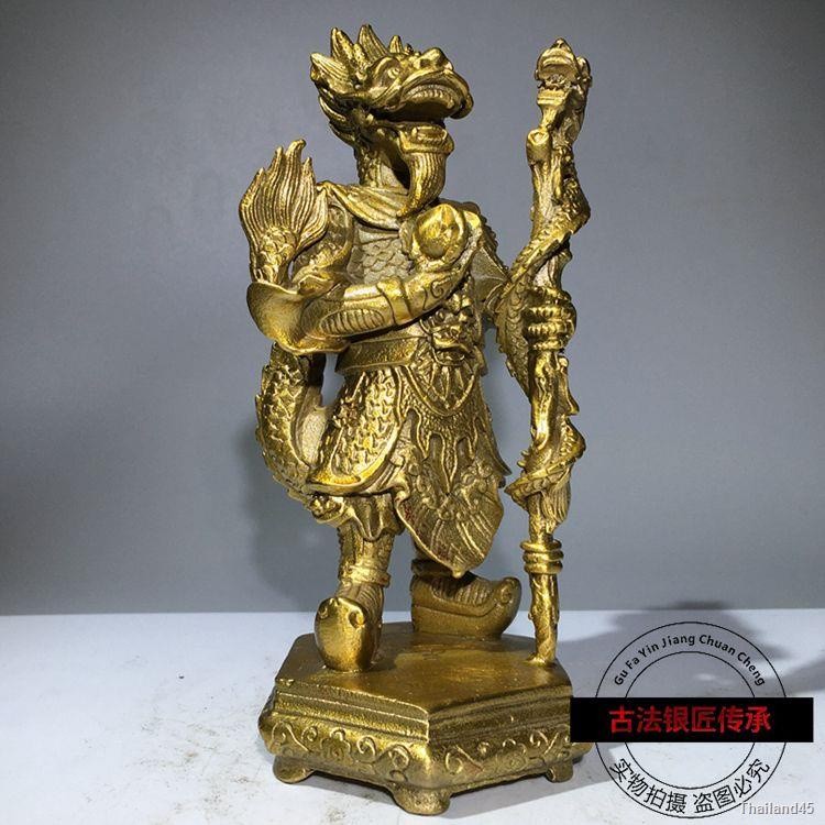 ¤☜ทองแดงบริสุทธิ์ทองเหลือง Dragon King รูปปั้น East China Sea Dragon King รูปปั้นทองสัมฤทธิ์สำหรับ F