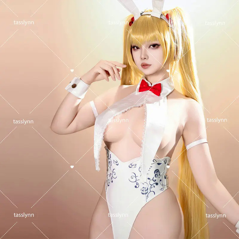 Mn  Patent Leather Bunny Girl Suit Costume Sweet Women Bunny Costume Cosplay K Pring Original Little