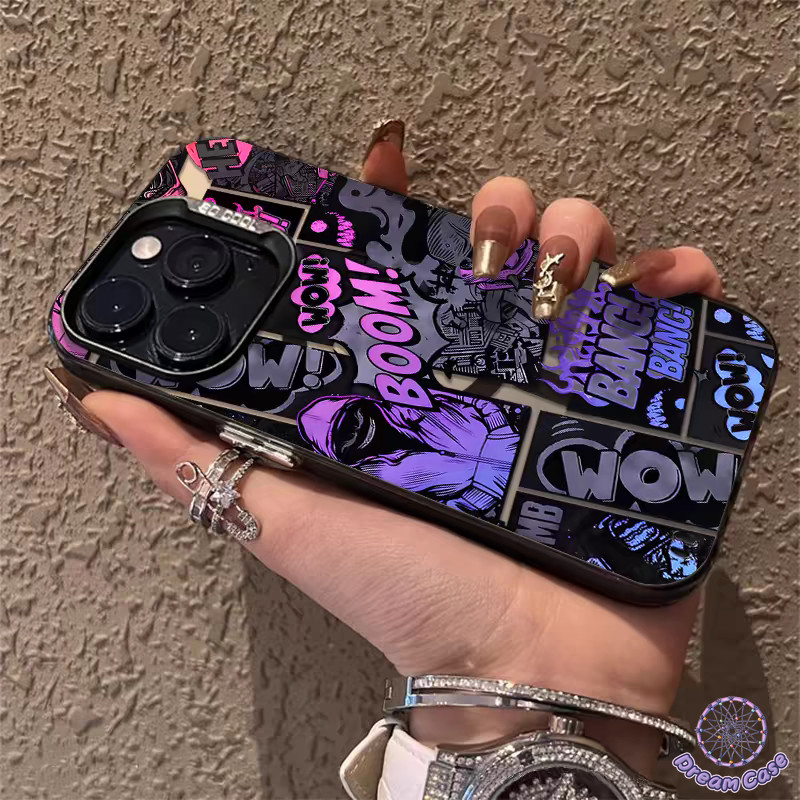 ป้ายแนวโน้มดูเดิลเย็นการ์ตูนสีเข้มยิ้มนุ่ม เคส Samsung A05 A34 A60 A14 A54 A15 A05 A05s A55 A02s A03 A04s A13 A03s A21s