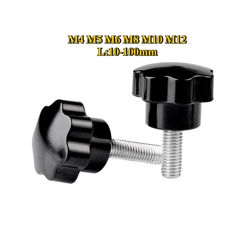 [BY-TH-w] M4M5M6M8M10M12 STAR GRIP KNOB BOLT SUS304/น็อต ลูกบิด ด้ามจับ มือหมุนดอกไม้ สแตนเลส 304