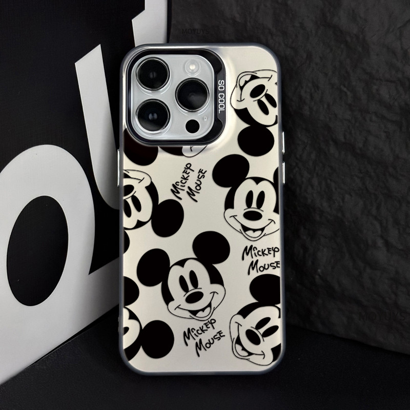 COD ใช้ได้ iphone 11 13 12 14 15 Pro MAX 14 15 8 7 Plus XR XSMAX SE Disney Mickey เคสหรูหราที่เรียบง่าย