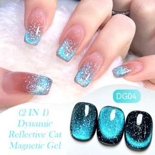 Ur SUGAR แบบไดนามิกสะท้อนแสงแมวตาแม่เหล็กเจลยาทาเล็บ Shining…