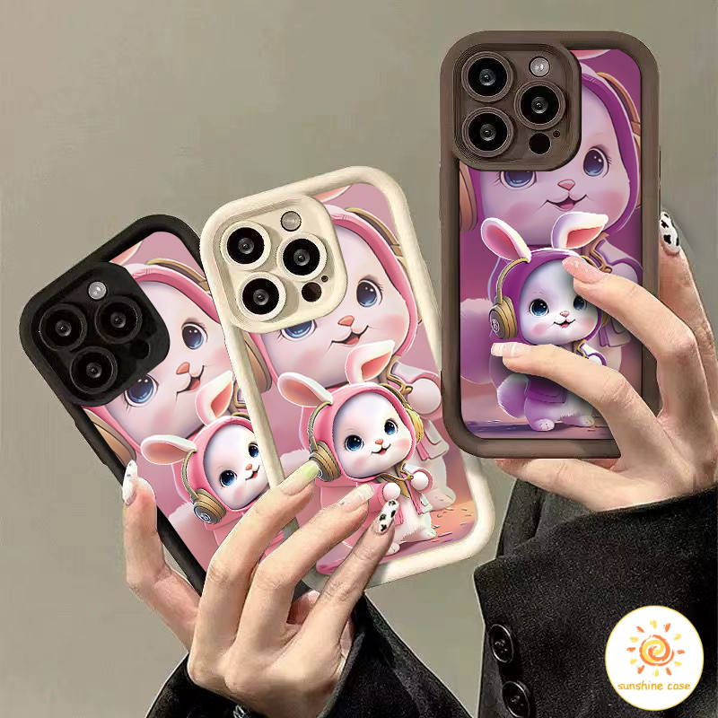 เคสโทรศัพท์มือถือ TPU กระต่ายสามมิติ 3 มิติ OPPO A15 A53 A3S A54 A16 A31 A52 A55 A76 A57 A17 A16K A78 เคสโทรศัพท์มือถือ