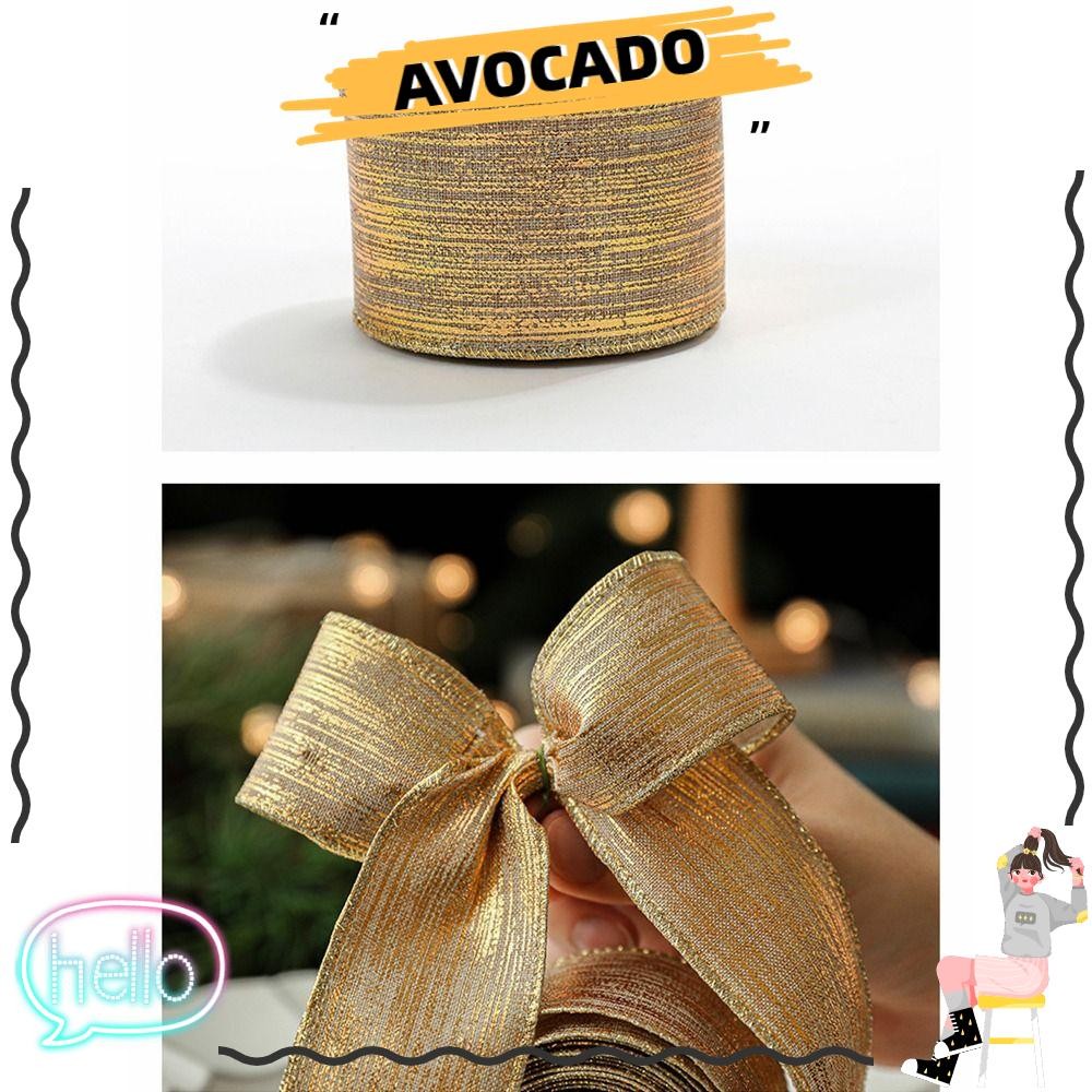 Avocar ริบบิ้นผ้า Swirl, DIY Lmitation ผ้าลินินคริสต์มาสริบบิ้น, 2 M Xmas ของขวัญลายสก๊อตโบว์เกล็ดหิมะ Burlap ริบบิ้น
