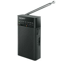 Sony Handy Portable Radio ICF-P26: FM/AM/Wide FM แนวตั้งสีดำที่รองรับ ICF-P26 B【Direct from Japan】