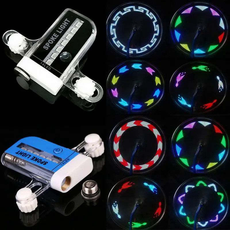 Bike LED Neon Bicycle Wheel Spoke Light Waterproof Color Bike Safety Warning Light Cycling Light Bic