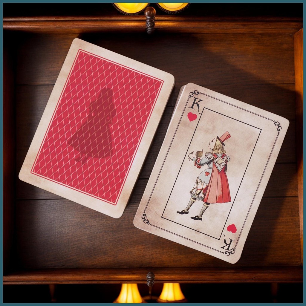 Wonderland Play Cards Wonderland แรงบันดาลใจผู้ใหญ่โป๊กเกอร์การ์ดมาตรฐาน Index Poker Card พร้อมกล่องสําหรับ Home novth