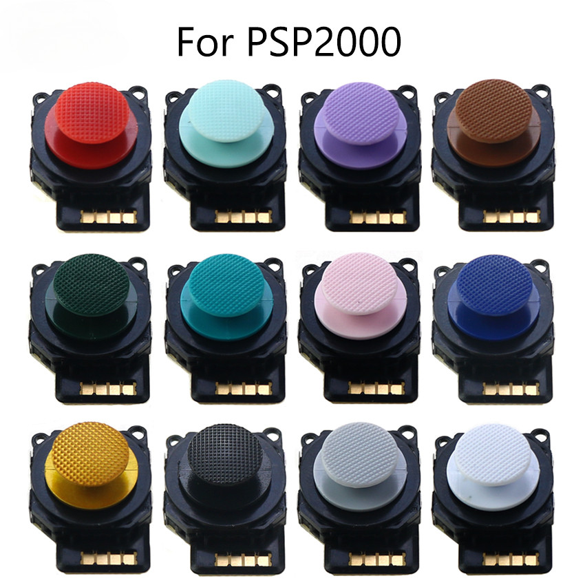 3D Analog จอยสติ๊ก Stick ปุ่มเซนเซอร์โมดูลสําหรับ Sony PSP2000 PSP 2000 คอนโซล Multicolor Rocker Cap