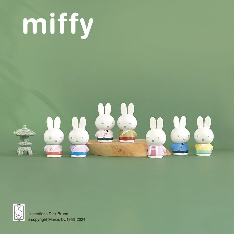 ของแท้ Miffy โบราณชุดลึกลับกล่องน่ารักเม็ดตุ๊กตาอินเทรนด์เล่นตุ๊กตารูปอุปกรณ์ต่อพ่วงเสนอ oraments *