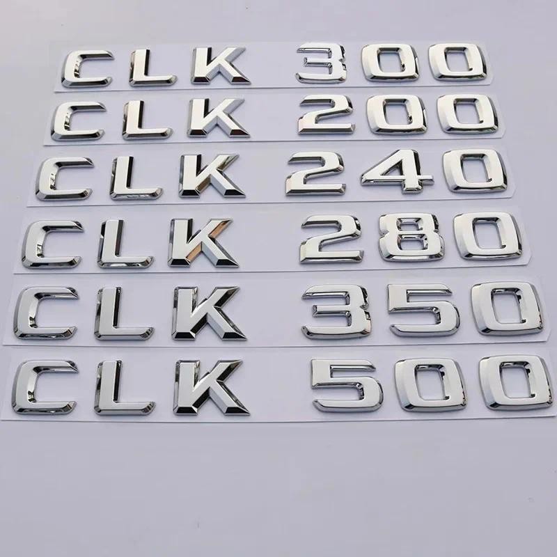 รถTrunkตัวอักษรโลโก้ป้ายสัญลักษณ์Decalsสติกเกอร์สําหรับMercedes Benz CLK Class CLK55 CLK63 CLK200 CL