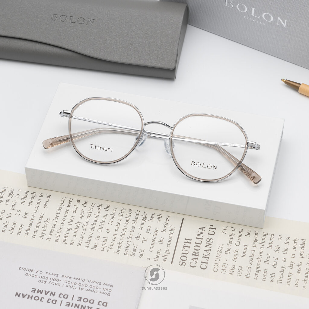 แว่นสายตา BOLON รุ่น Omiya BA6008 B96 Transparent / Silver