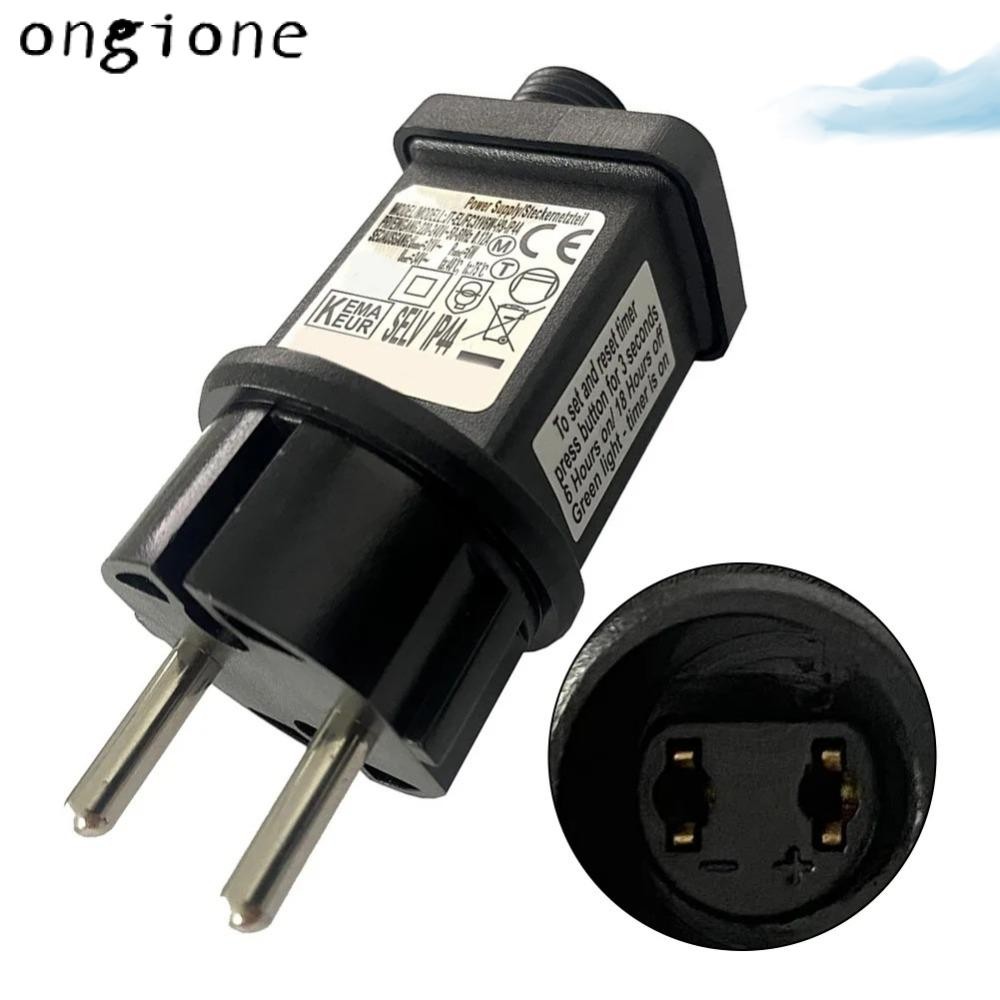 Ongione อะแดปเตอร์แหล่งจ่ายไฟ,สีดํา IP44 LED Transformer Replacement,คุณภาพสูง 31V 6W ABS EU Plug ไฟนางฟ้าแหล่งจ่ายไฟสําหรับคริสต์มาส-ต้นไม้แสงนางฟ้า