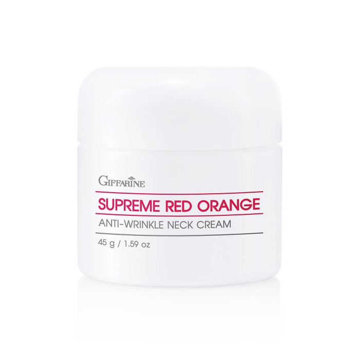 สินค้าขายดีครีมทาคอ กิฟฟารีน สุพรีม เรด ออเรนจ์ แอนตี้ ริงเคิล  Supreme Red Orange Anti-Wrinkle Neck
