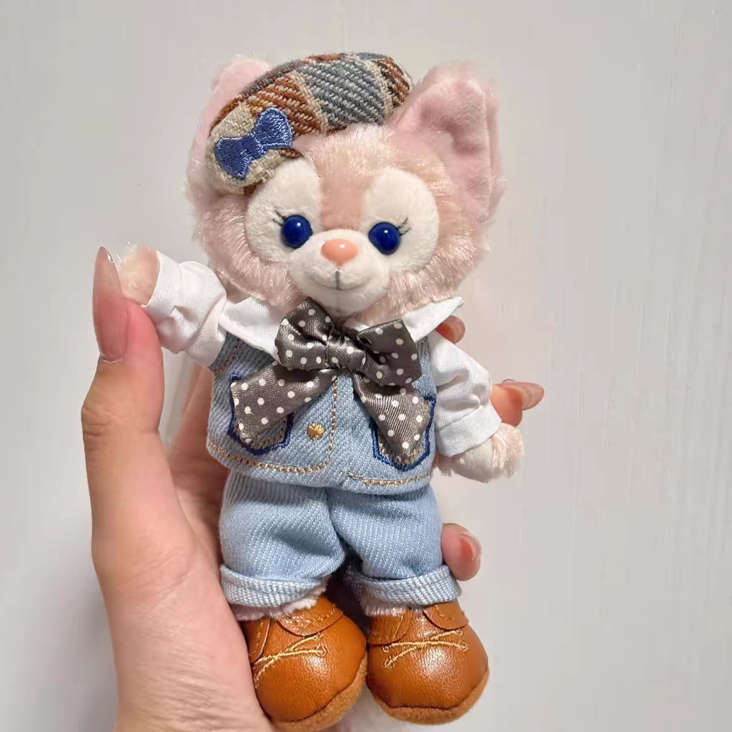 ของแท้ Disney Denim Lingna Belle Duffy Star Dew Shellie May Bag จี้ตุ๊กตาจี้ตุ๊กตา