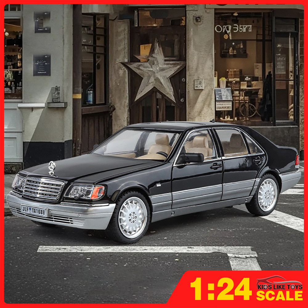Klt 1:24 Benz W140 320SEL รถโมเดลรถโลหะผสมรถของเล่นคอลเลกชันของขวัญสําหรับเด็กเด็กผู้หญิง