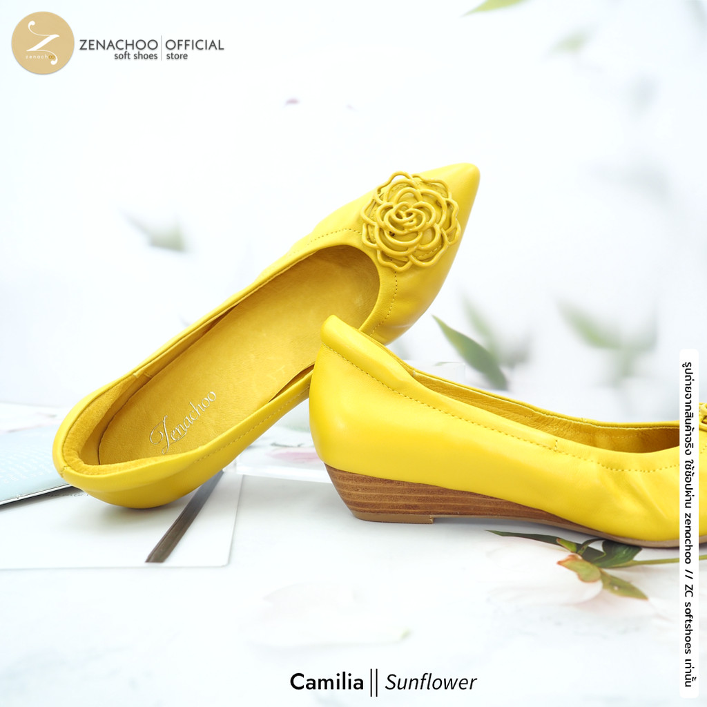 Zenachoo รุ่น Camilia สูง 1นิ้ว ทรงปกติ เปลี่ยนไซส์ได้-ไม่รับคืน หนังแกะนิ่ม หน้ากว้างเดินสบายมาก ราคา ถูกที่สุด ดีลบีเคเค แกลเลอรีภาพที่ 9
