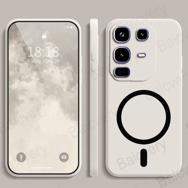Infinix NOTE 50 4G / NOTE 50 Pro 4G 5G / NOTE 50x / NOTE 50 Pro Plus 5G Casing Phone Case Cover with Magnetic Wireless Charger Sticker