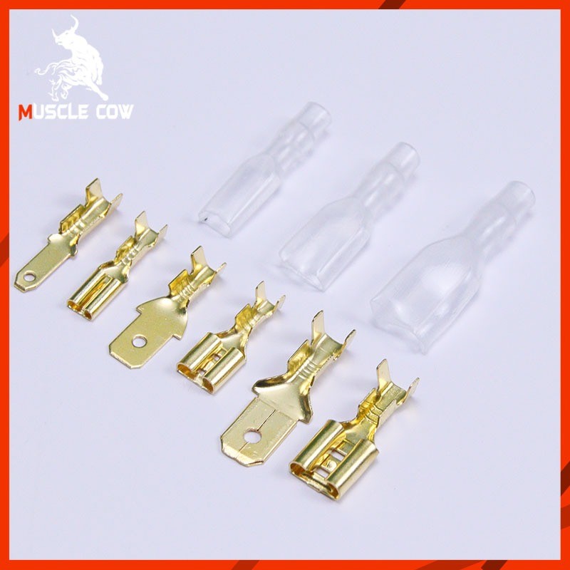 MUSCLE COW ชุดขั้วต่อสายไฟ 135 ชิ้น ขนาด 2.8/4.8/6.3 มม. ทองแดงคุณภาพสูง ถอดง่าย พร้อมกล่อง เหมาะซ่อมรถและงานไฟฟ้า - รูปที่ 6