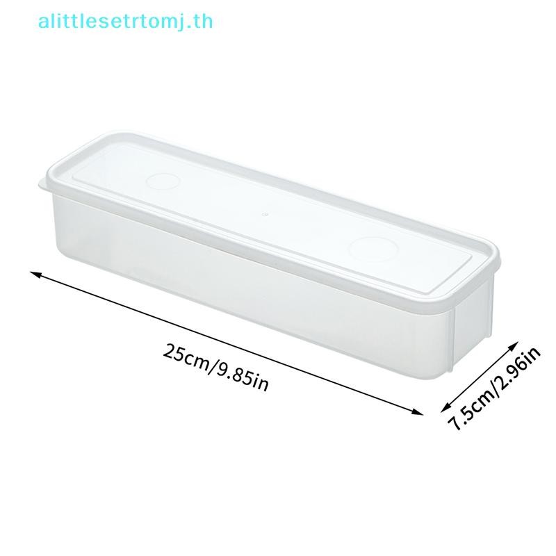 Alittlese 1 ชิ้นสดกล่องพาสต้าก๋วยเตี๋ยวอาหารพลาสติกปิดผนึกกล่องอุปกรณ์ครัวสี่เหลี่ยมผืนผ้า Scallion ผลไม้ตู้เย็น TH - รูปที่ 3