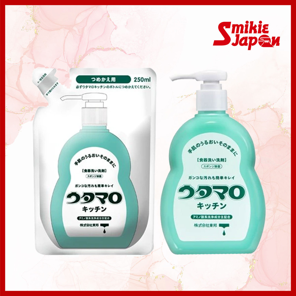 TOHO　Utamaro Kitchen Cleaner โดย Toho Gentle Dish Soap สำหรับคราบน้ำมันที่ยากลำบากโดยตรงจากประเทศญี่