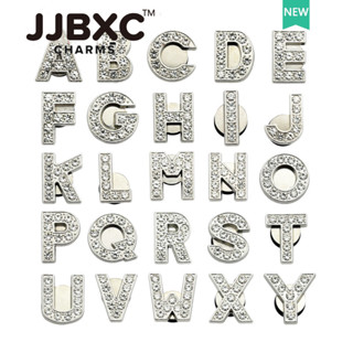 JJBXC charm จิบบิท AZ เพชร ตัวเสริมรองเท้าตัวอักษรแฟนซี สำหร…