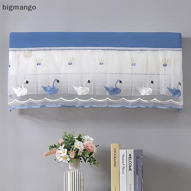 [bigmango] ฝาครอบกันฝุ่นเครื่องปรับอากาศป้องกันฝุ่นติดผนังป้องกันเครื่องปรับอากาศครอบคลุมล้างทําความสะอาดได้บ้าน ข้อความ กระเป๋าป้องกันหุ้นใ