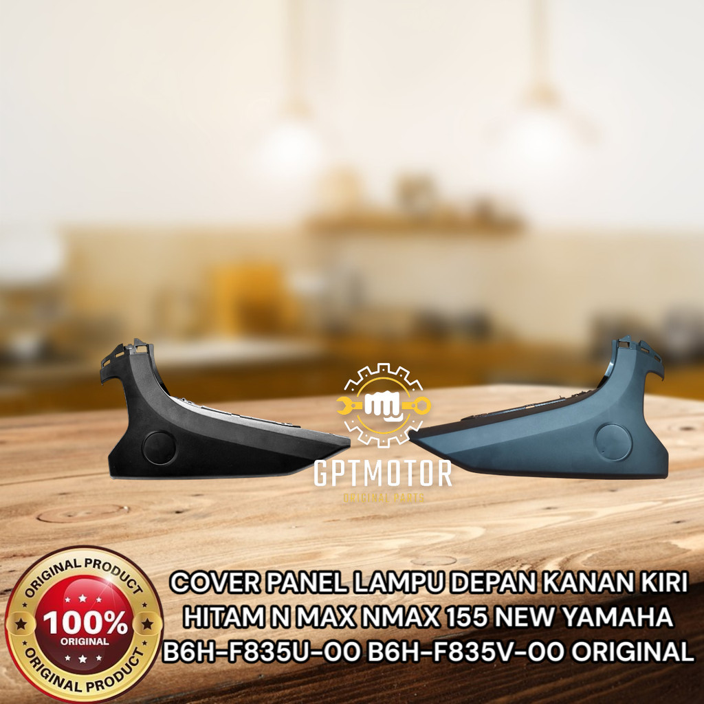 สีดําขวาและซ้ายด้านหน้าโคมไฟ PANEL COVER N MAX NMAX 155 ใหม่ YAMAHA B6H-F835U-00 B6H-F835V-00 ORIGIN