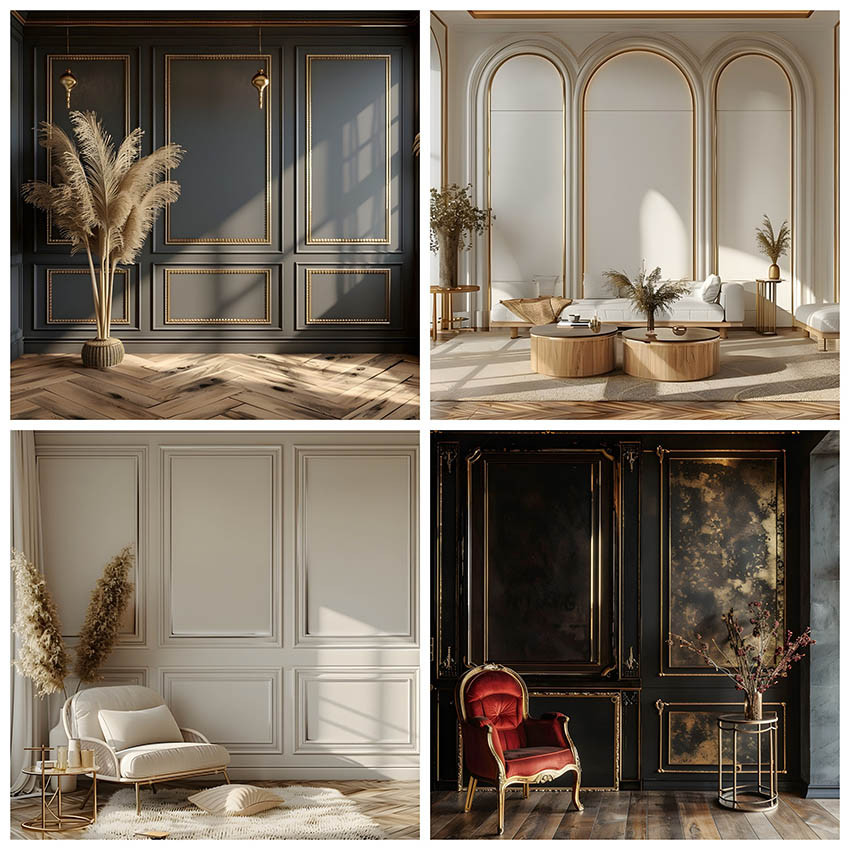 พื้นหลังการถ่ายภาพ Boho Luxury แผงผนังห้องผู้ใหญ่วันเกิดงานแต่งงานคลอดบุตร Portrait Decor ฉากหลังภาพ Studi