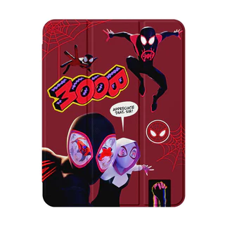 [iPad Air 4] การ์ตูนน่ารัก Dark Spider Man สําหรับ iPad gen9 gen8 gen7 10.2 Air5 gen10 Pro11 2020/2021 Gen11 A16 Gen10 Gen5/6 Mini4 Mini5 Mini6 CASE Anti Drop Pen Slot iPad 10th