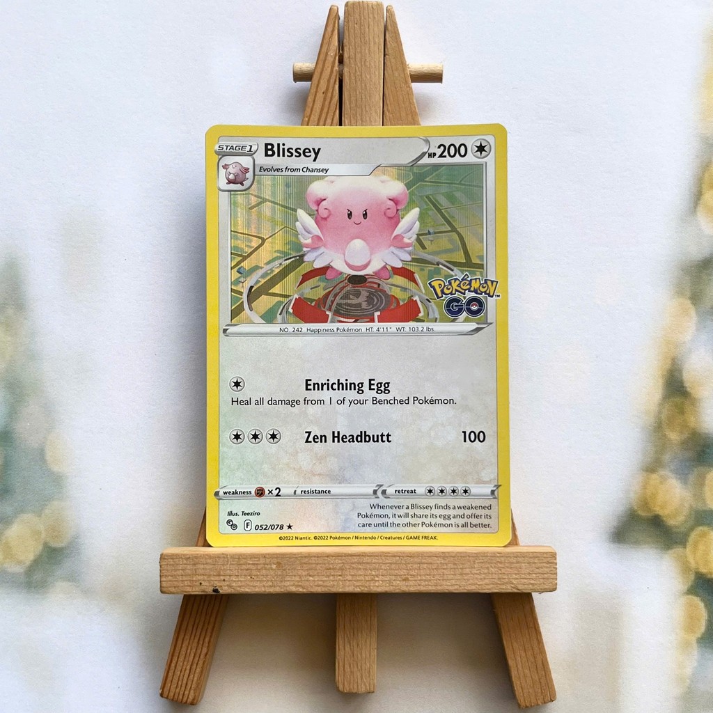 Blissey 552/078 Picture Card - Pokemon Go Rare English Odd Card
