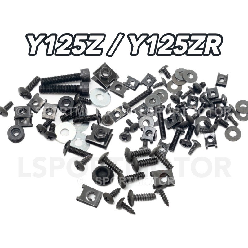 YAMAHA Y125Z / Y125ZR COVER SCREW SET (BODY/FRONT/HANDLE) 125 Y125 Y125Z Y125Z ใหม่
