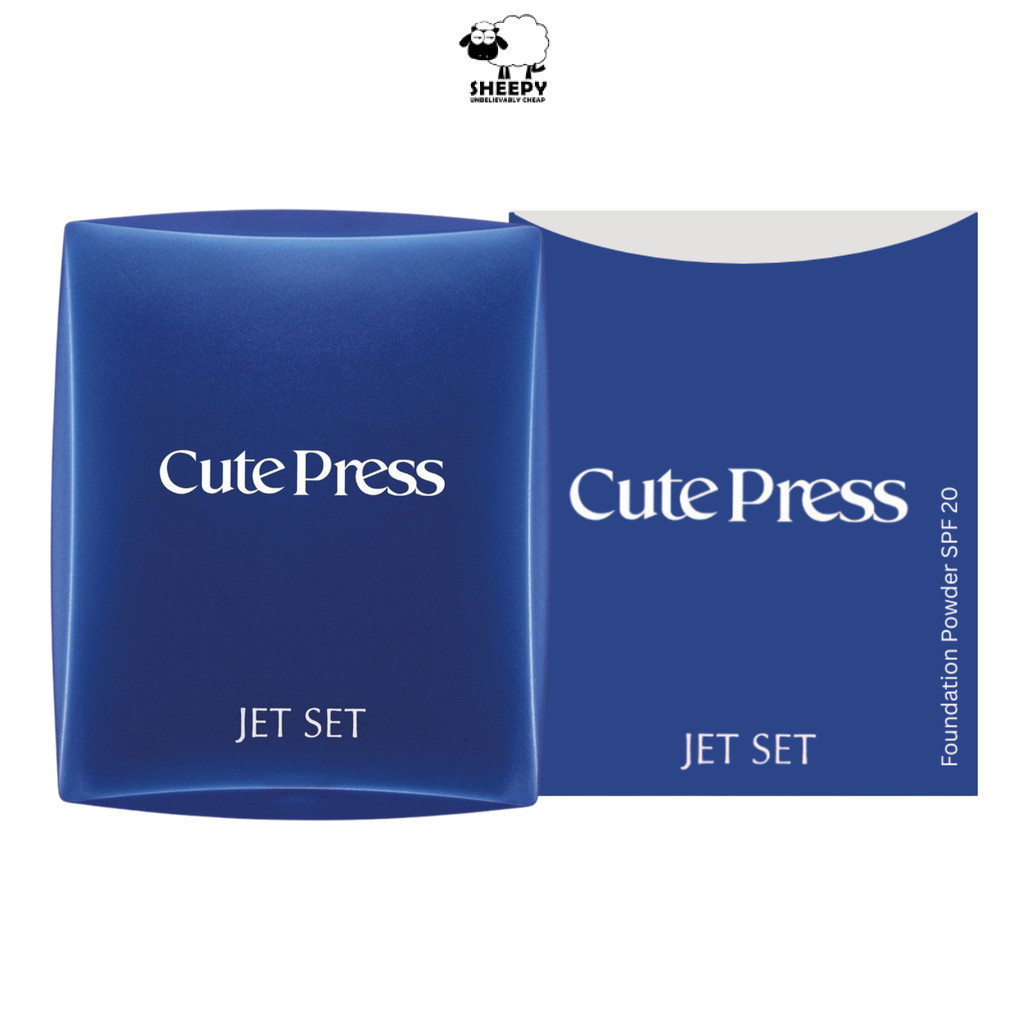 Cute Press JET SET Oil control foundation powder SPF20 แป้งพัฟ เจ็ท เซ็ท ออยล์ 16 กรัม