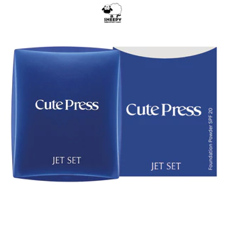 Cute Press JET SET Oil control foundation powder SPF20 แป้งพัฟ เจ็ท เซ็ท ออยล์ 16 กรัม