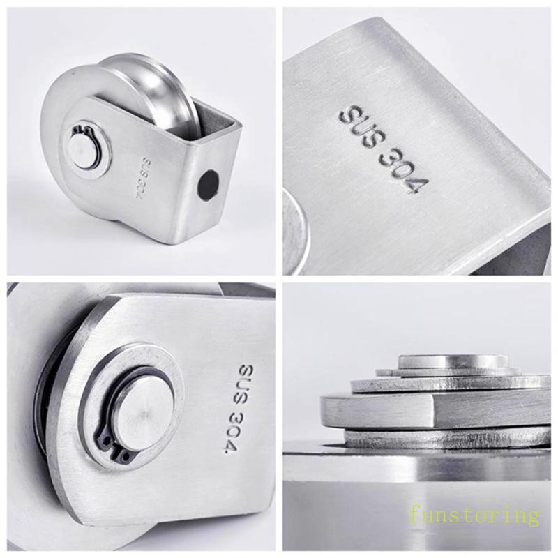 Fun ป้องกันการกัดกร่อน U Groove ล้อรอก U-Shaped Roller ความหนาของล้อ 22 มม.