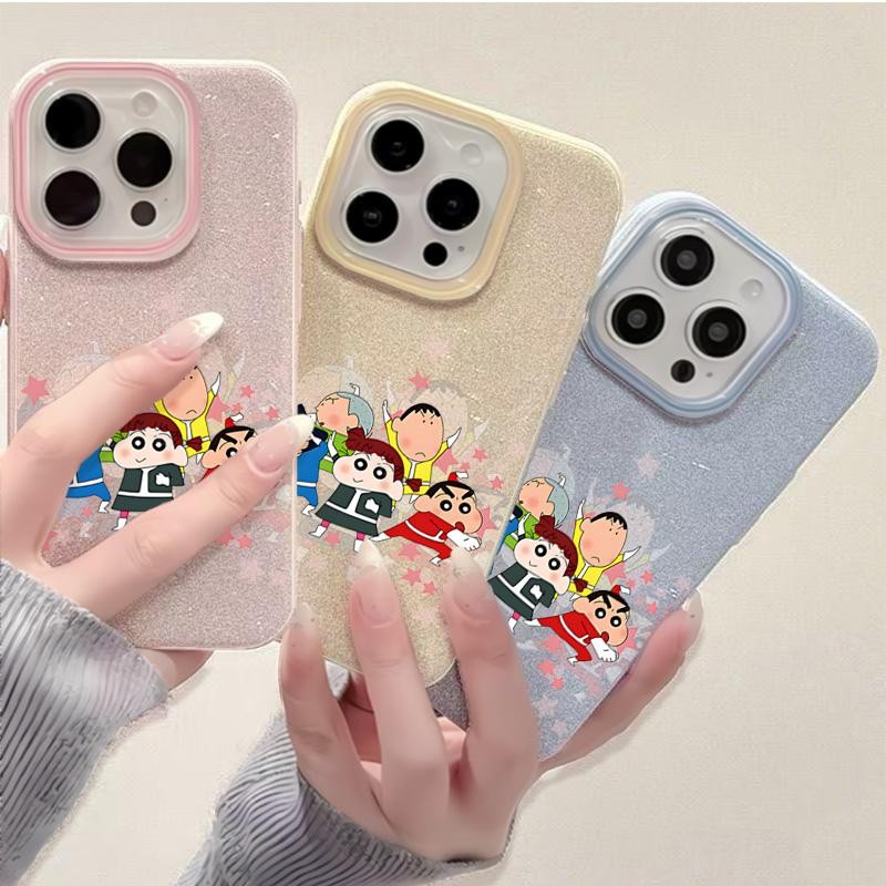 สําหรับ iphone14 13 11 12 16 15 11pro 12pro 16Promax 15plus 16plus เคสโทรศัพท์น่ารักการ์ตูนออกแบบหลว