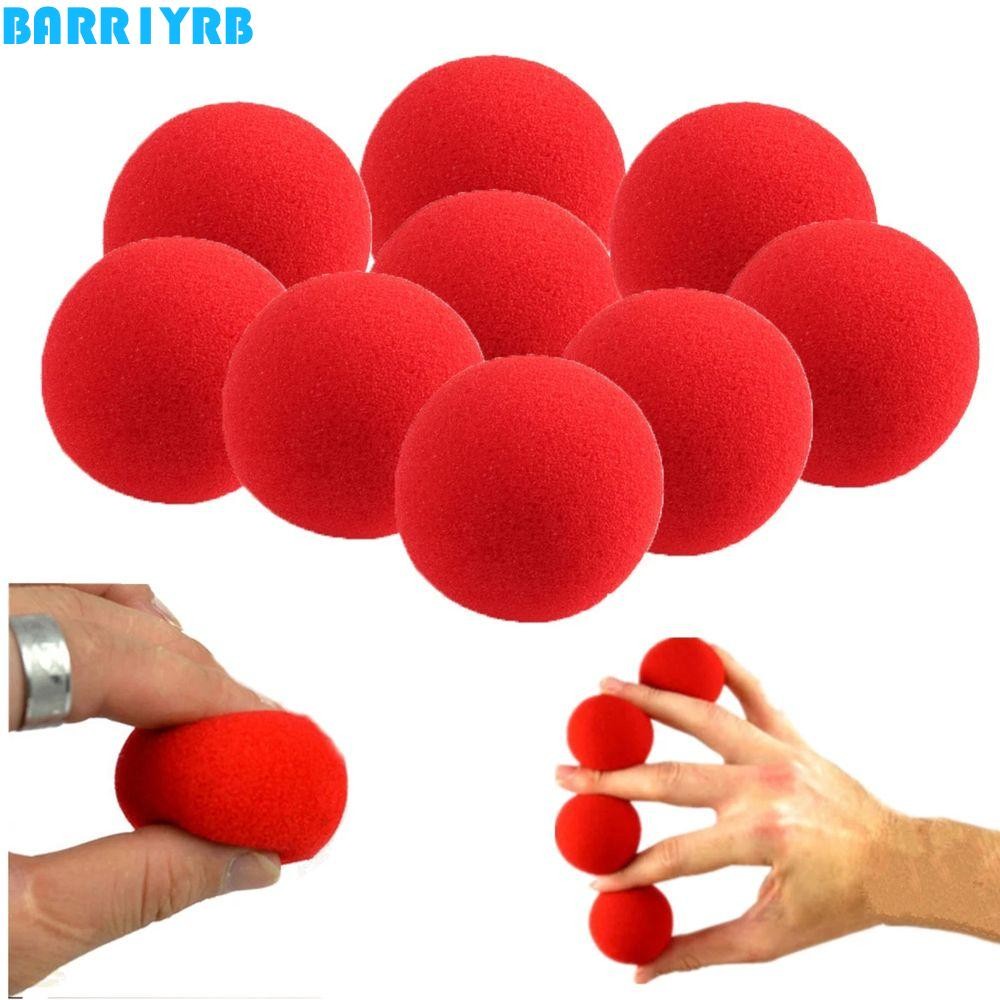 Barr1yrb Magic Sponge Ball ฟองน้ําของเล่น Magic อุปกรณ์เสริม 2.5 ซม./3.5 ซม./4.5 ซม.วงกลมฟองน้ําขนาดใหญ่ Close-Up Magic Tricks