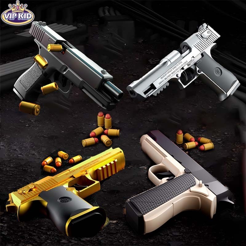 1:1 Glock กึ่งอัตโนมัติของเล่นเปลือกหอยจําลองการจําลองการยิงCS เกมของเล่นเด็กปลอดภัย