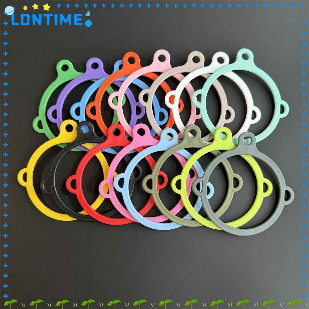 Lontime ขวดน้ําพลาสติกขวดน้ํา, 3-HOLE Universal Aquaflask Holder, Travel Carrying Non-slip DIY Decor Cup Ring