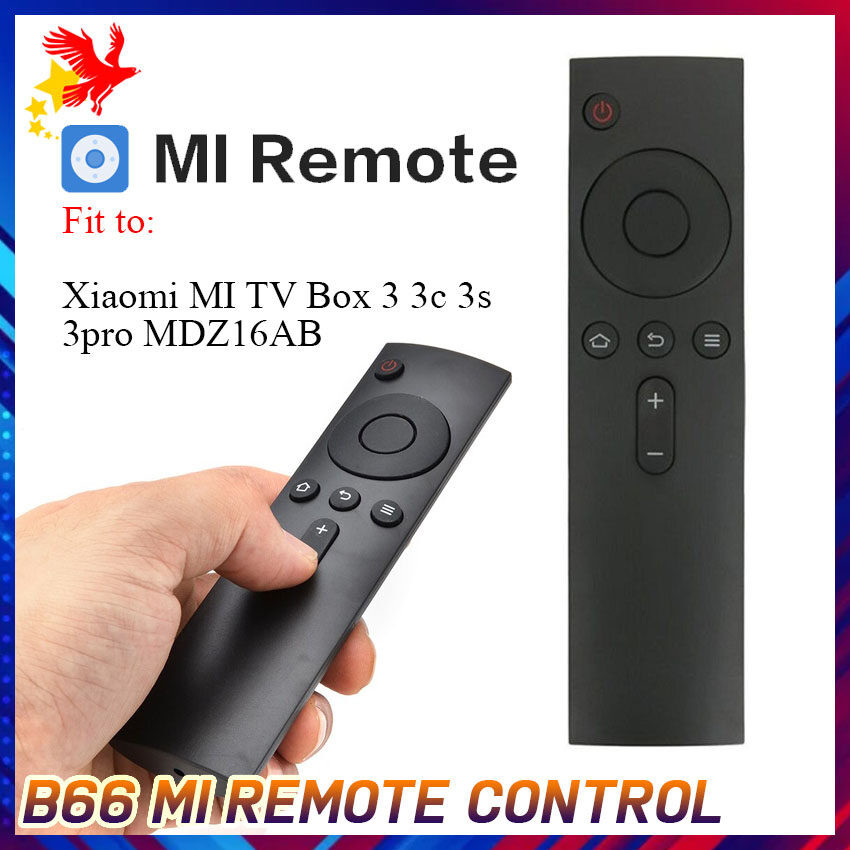 (B66) เปลี่ยนรีโมทคอนโทรล XMRM-002 Xiaomi MI 4K Ultra HDR กล่องทีวี 3 MI BOX 3S สําหรับ Xiaomi Mi Bo