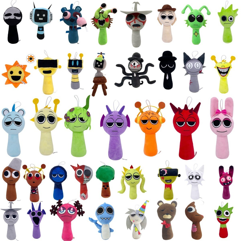 2025 สินค้าใหม่ Sprunki Plush Rhythm Box ตุ๊กตาของเล่นตุ๊กตาทัวร์