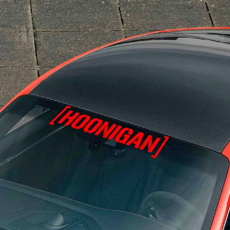 Personality Letters Car Stickers Vinyl Water proof Reflective HOONIGAN Car External Accessories Deco