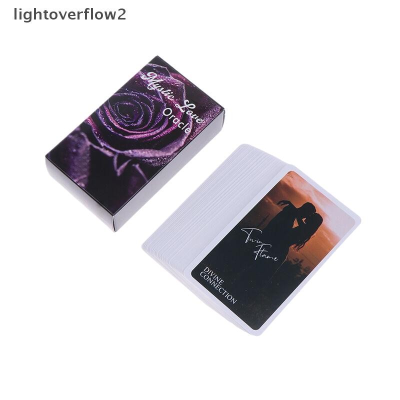 [ใหม่] 79 ชิ้นการ์ด Mystic Love Oracle Deck LOVE ORACLE Deck Tarot Deck Twin Flame Deck ข้อความ Taro