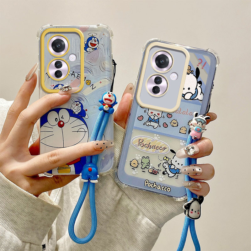 เคส OPPO RENO 11 RENO 11F การ์ตูนสี่ด้านป้องกันการตกซิลิโคนอ่อนนุ่มเคสโทรศัพท์ YXSJ1