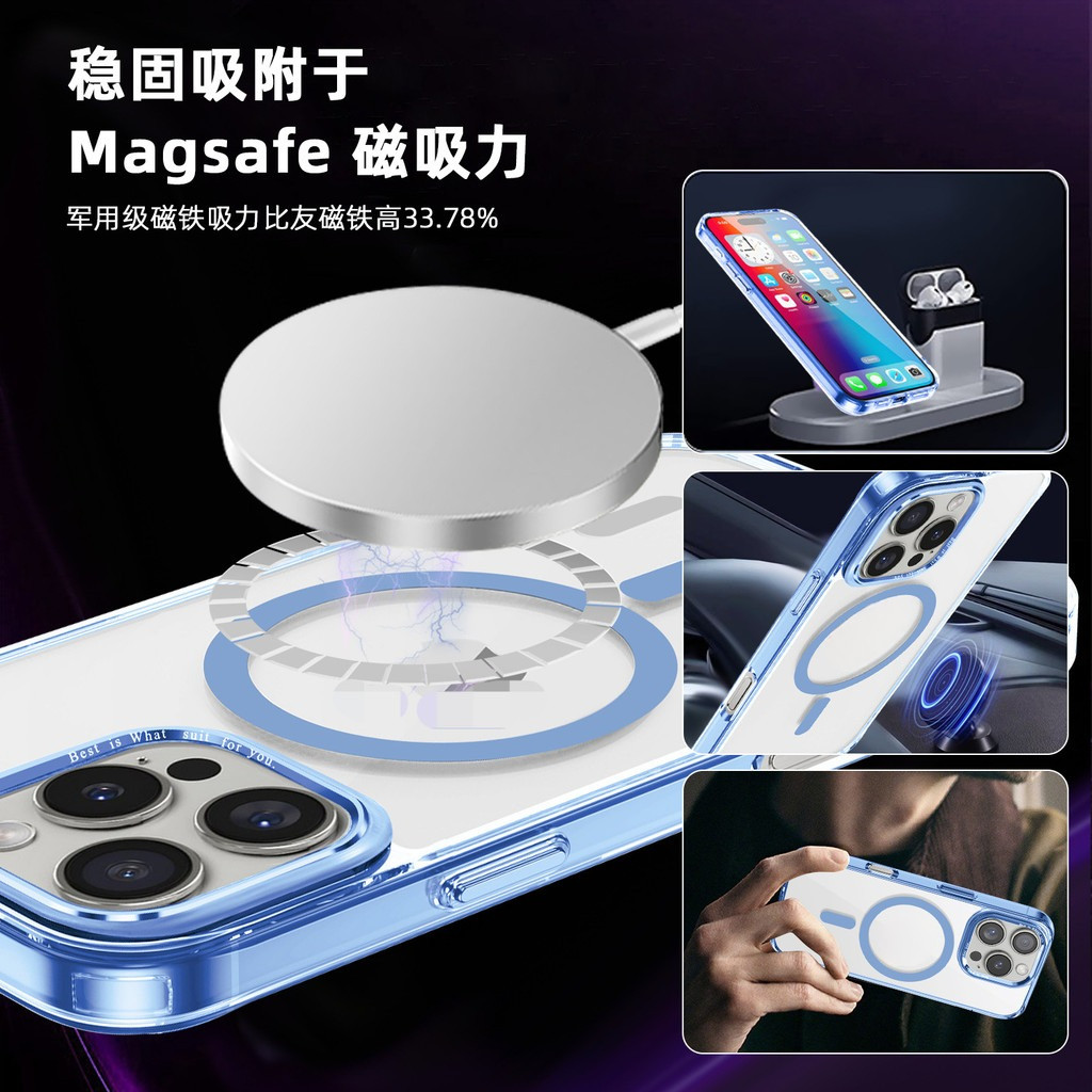 MOOPHE เคสแม่เหล็ก สำหรับ iPhone 14 / 13 / 12 / 11 ขอบกล้องเหล็ก ขอบนิ่มหลังแข็ง สินค้าของแท้ มีรับประกัน - รูปที่ 2