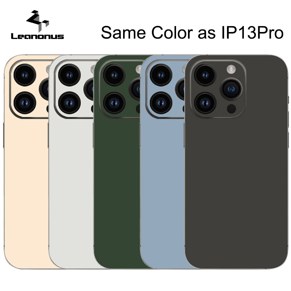 Original IP13Pro สติกเกอร์สีสําหรับ iPhone 16 Pro Max 12 13 14 15 17 Pro Max Back Screen Protector ความงาม Decal ผิว