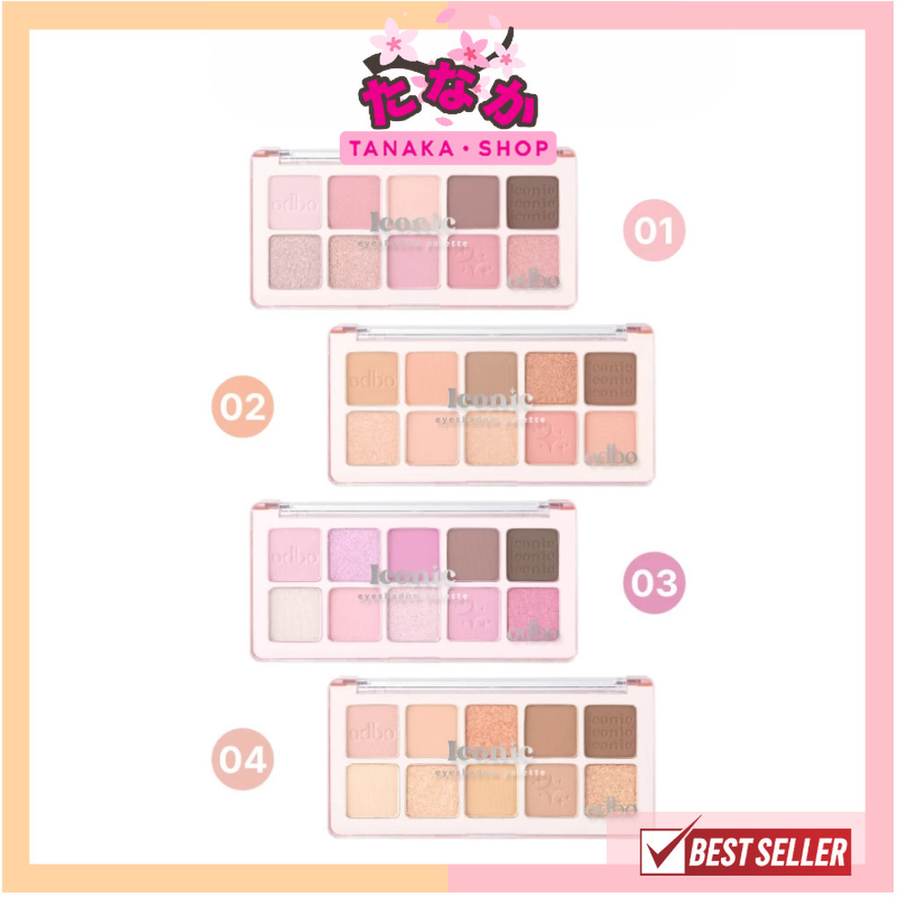 🔥แท้/ดีลสุดคุ้ม/ไลฟ์ทุกวัน🔥(1ชิ้น) OD2029 ODBO ICONIC EYESHADOW PALETTE (M)