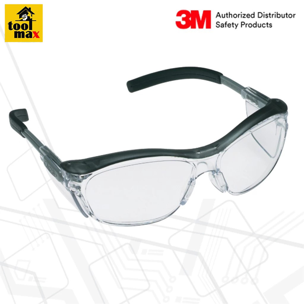 3M™ แว่นตานิรภัย  รุ่น Nuvo™ 11411 เลนส์ใส กรอบสีเทา